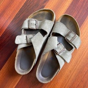 BIRKENSTOCK Arizona suede leather sandals
